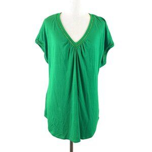 🟣🟣🟣 MEADOW RUE ANTHROPOLOGIE Womens Size Small Green V-Neck Sleeveless Tank T